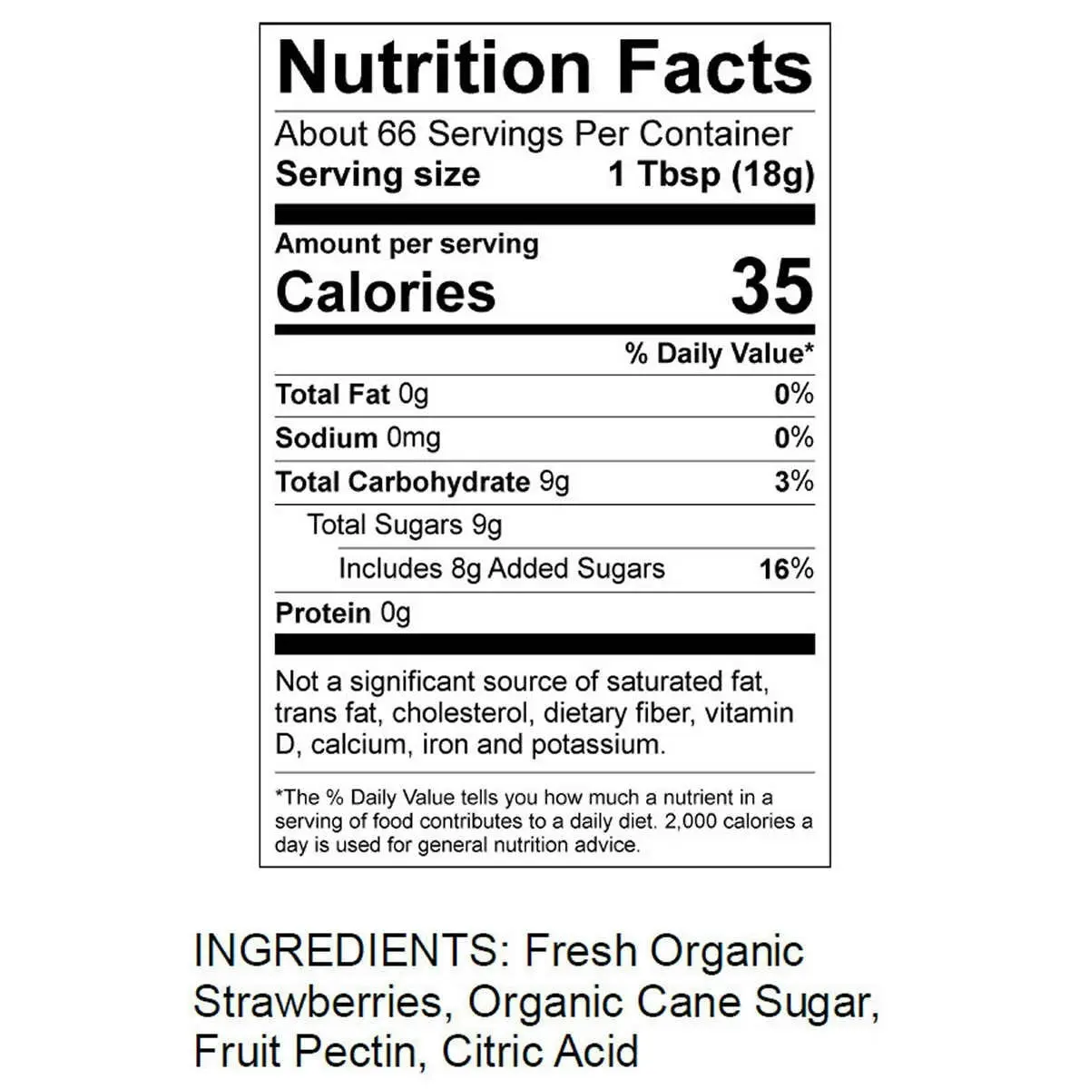 Kirkland Signature Organic Strawberry Jam Spread 1.19kg