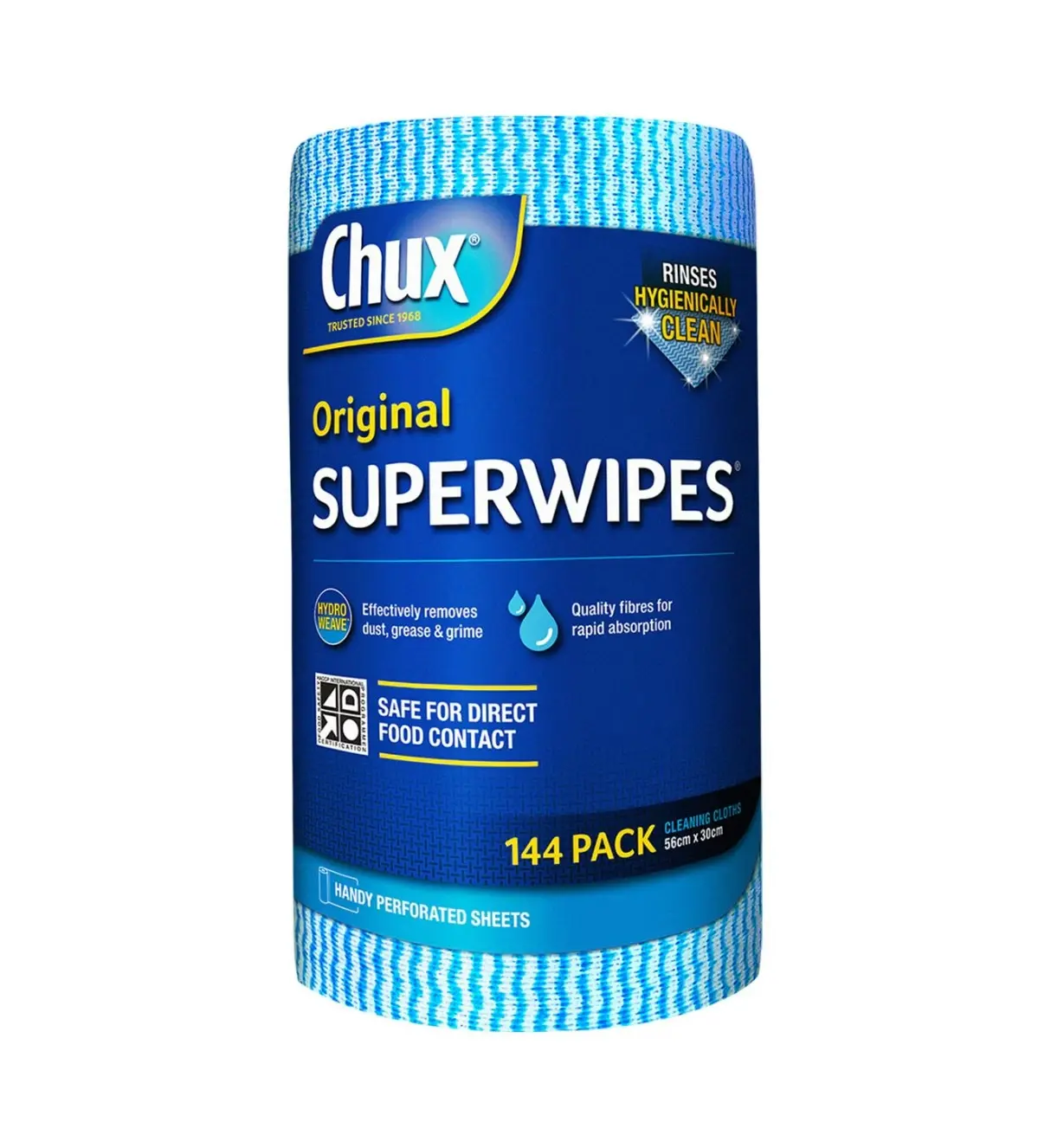 Chux Original Superwipes 144 Wipes 65m x 30cm