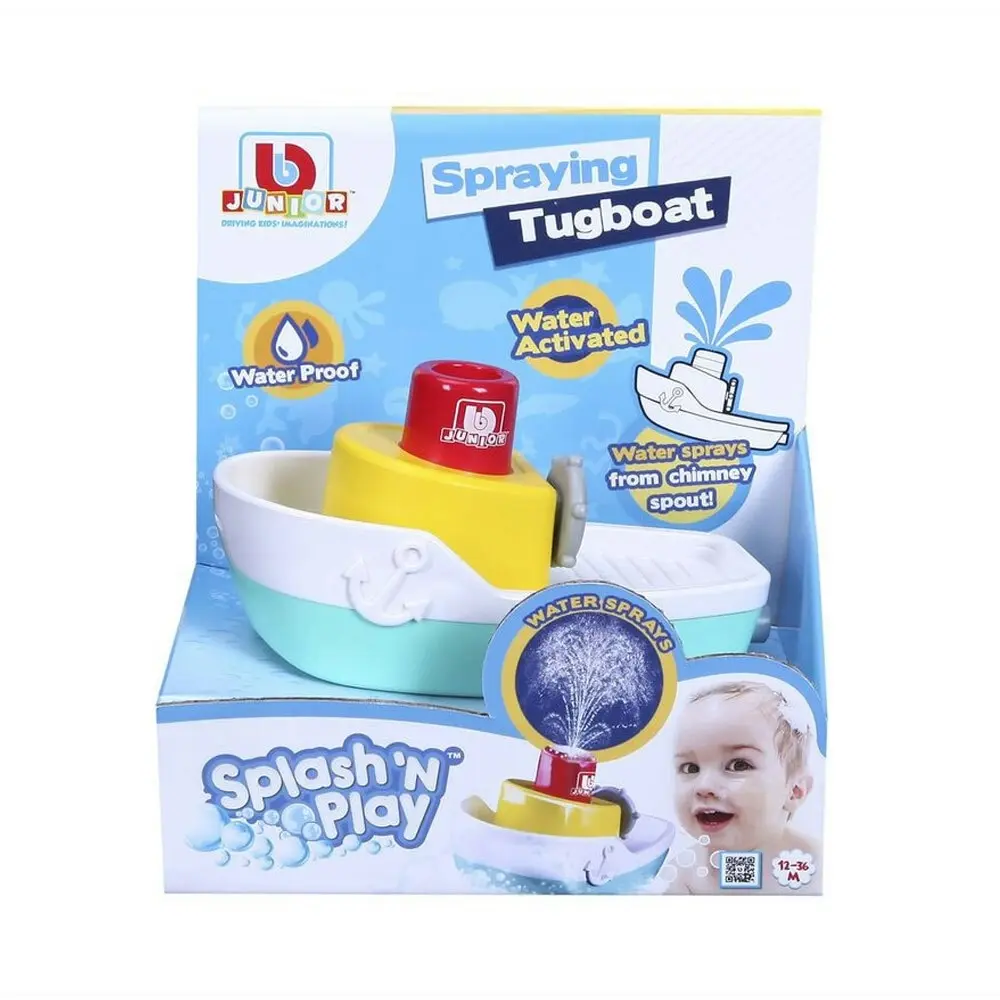 BB Junior Splash N Play Spraying Tugboat Baby Water/Pool Bath/Shower Float Toys