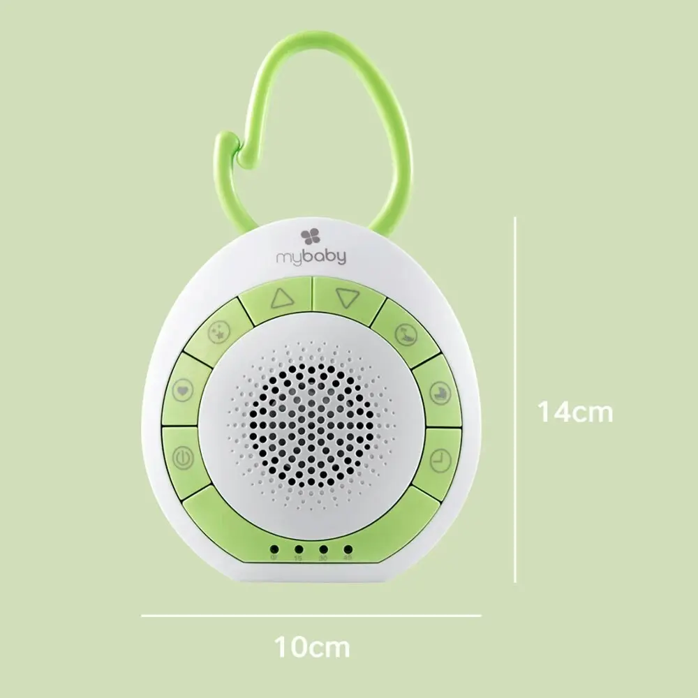 Homedics MyBaby SoundSpa/Music On The Go Speaker for Stroller/Pram White/Green