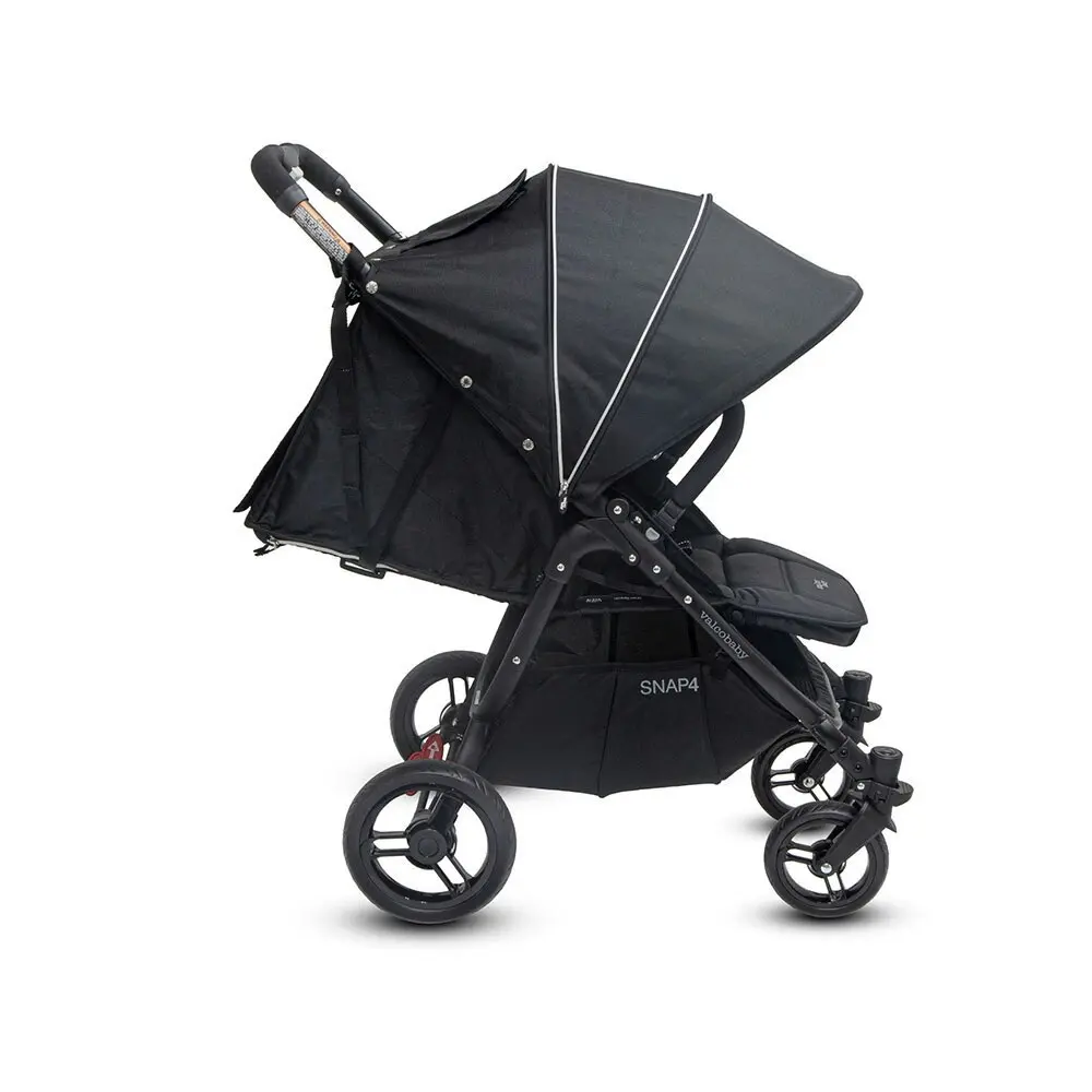 Valco Baby Snap 4 Black Pram/Stroller Foldable/Recline for Baby/Infant/Toddler