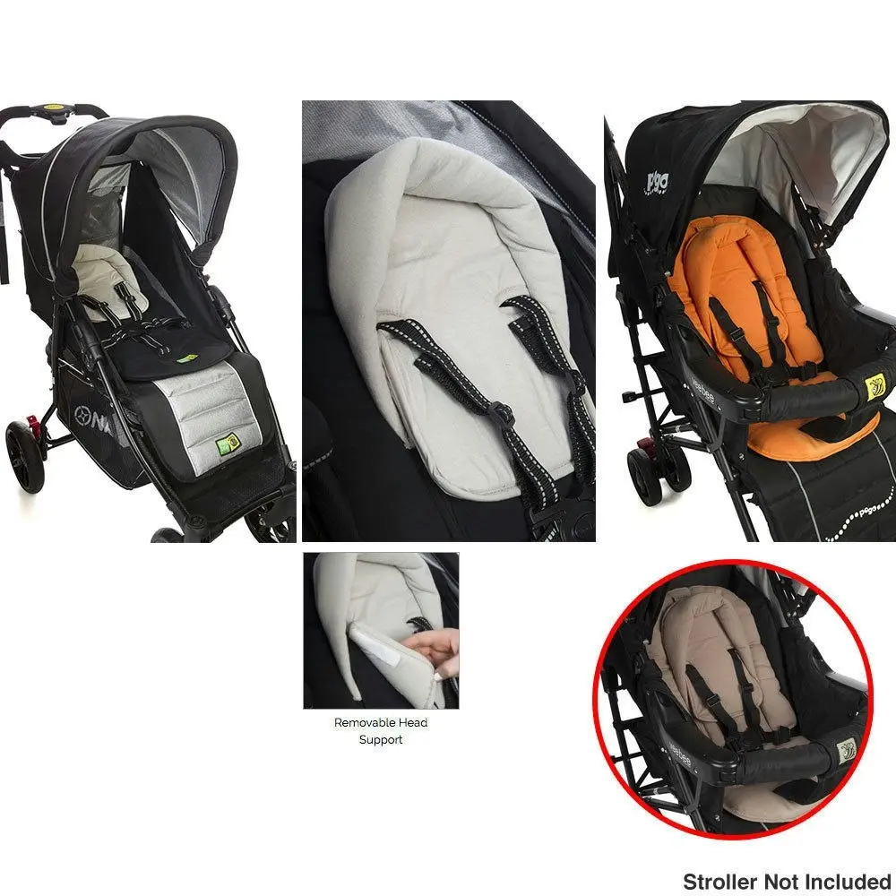 Vee Bee Allsorts Pad Infant Baby Head/Body Support f/Pram Stroller Car Seat BLK