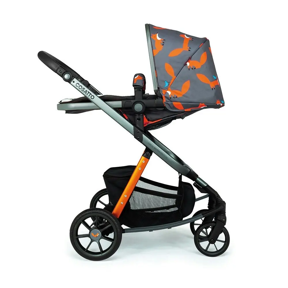 Cosatto Giggle Quad Pram & Push Chair Charcoal Mr Fox Baby/Infant/Toddler 0m+