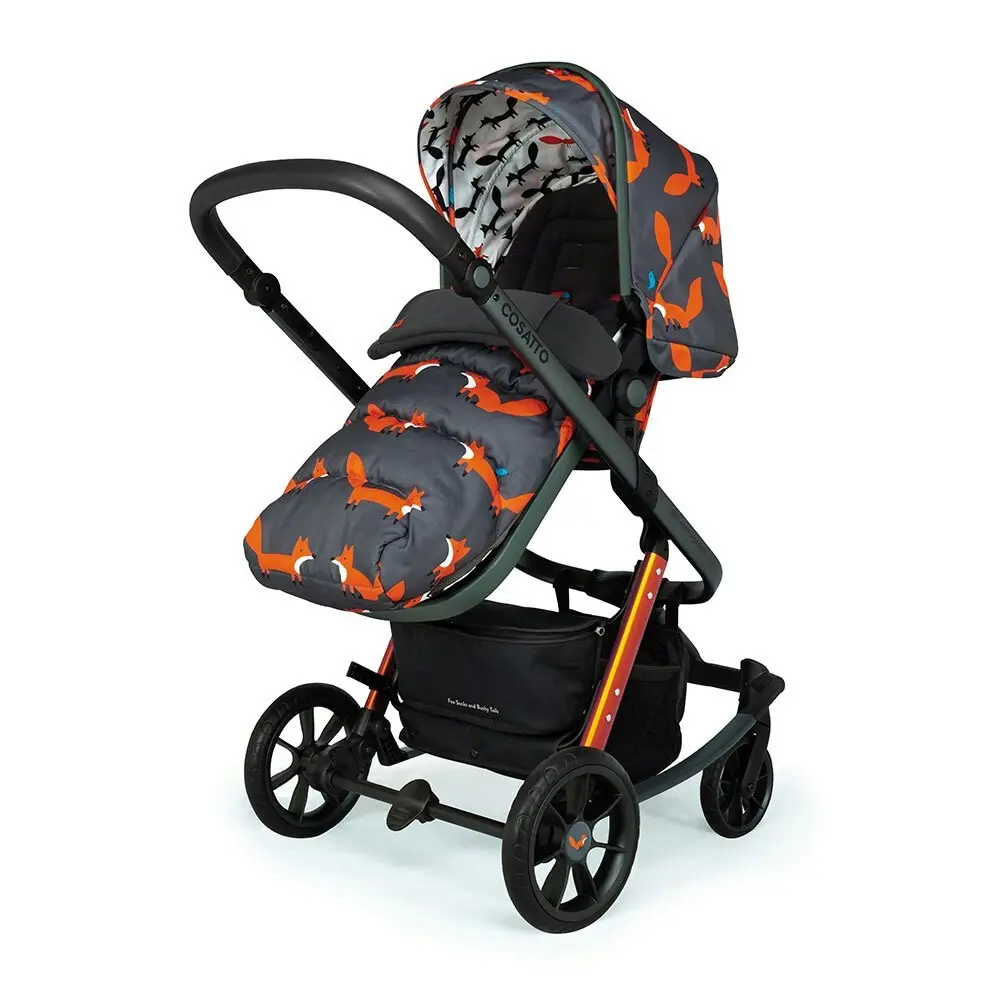 Cosatto Giggle Quad Pram & Push Chair Charcoal Mr Fox Baby/Infant/Toddler 0m+