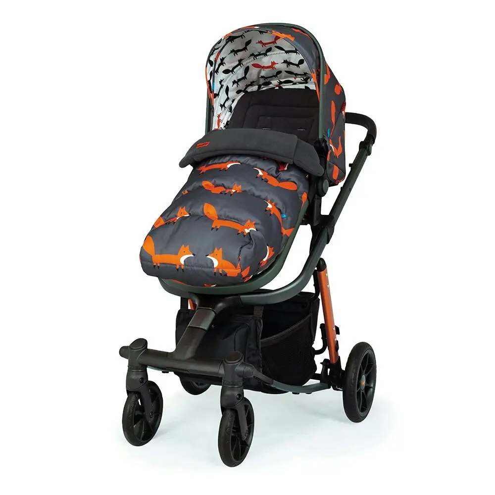 Cosatto Giggle Quad Pram & Push Chair Charcoal Mr Fox Baby/Infant/Toddler 0m+