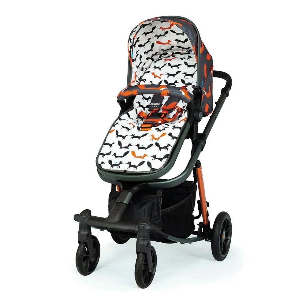 Cosatto Giggle Quad Pram & Push Chair Charcoal Mr Fox Baby/Infant/Toddler 0m+