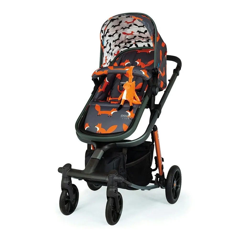 Cosatto Giggle Quad Pram & Push Chair Charcoal Mr Fox Baby/Infant/Toddler 0m+