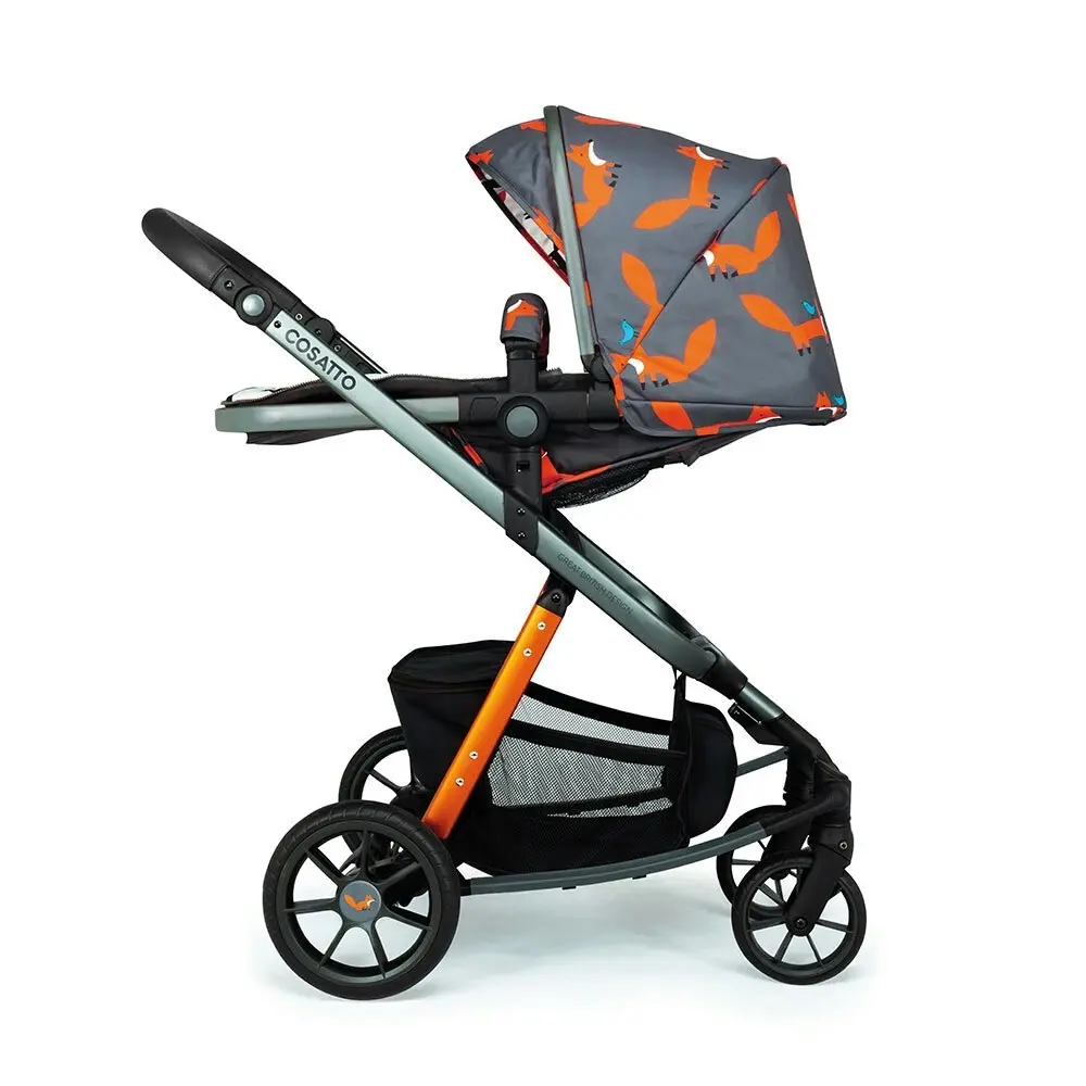 Cosatto Giggle Quad Pram & Push Chair Charcoal Mr Fox Baby/Infant/Toddler 0m+