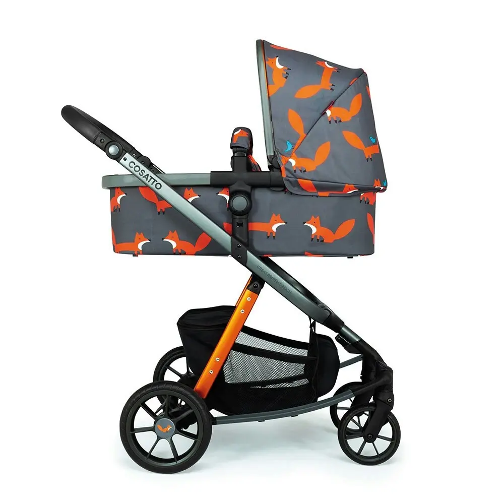 Cosatto Giggle Quad Pram & Push Chair Charcoal Mr Fox Baby/Infant/Toddler 0m+