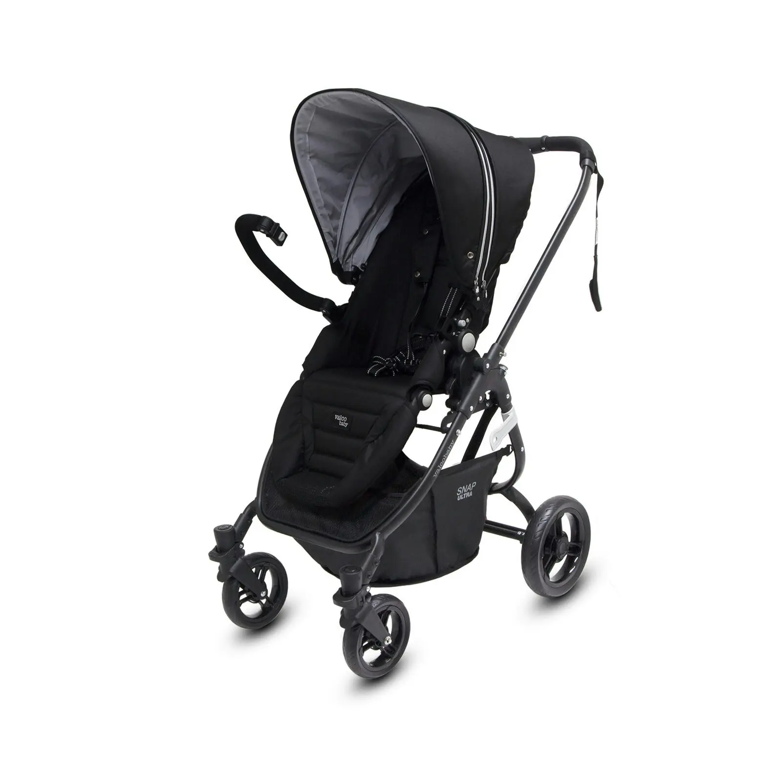 Valco Snap Ultra P Pram/Stroller Foldable/Ergo-Pivot Seat for Baby/Infant Black