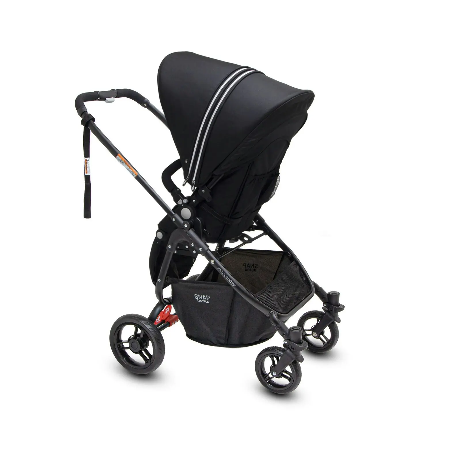 Valco Snap Ultra P Pram/Stroller Foldable/Ergo-Pivot Seat for Baby/Infant Black