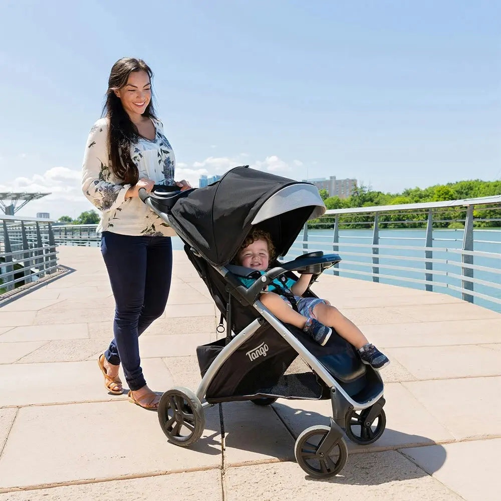 Baby Trend Tango Stroller/Pram w/Canopy UPF50+ Evening Grey Kids/Baby/Toddler