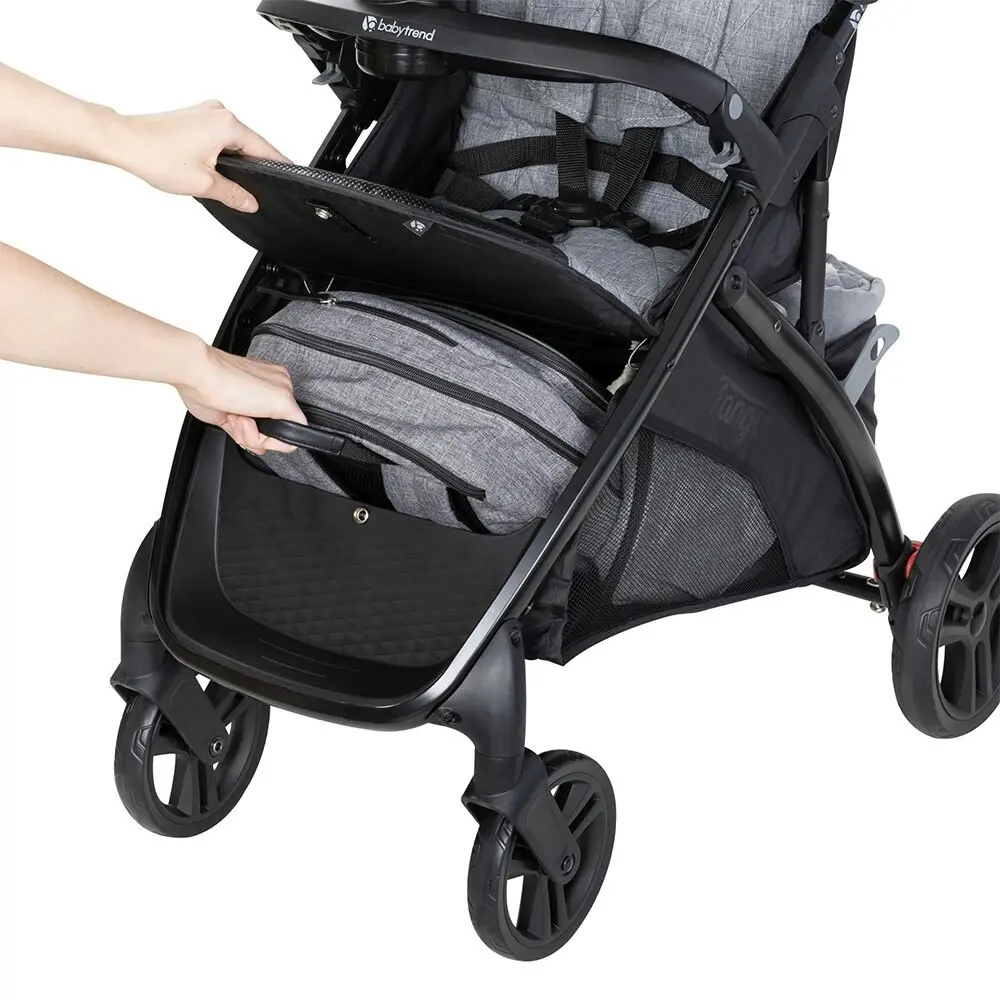 Baby Trend Tango Stroller/Pram w/Canopy UPF50+ Evening Grey Kids/Baby/Toddler