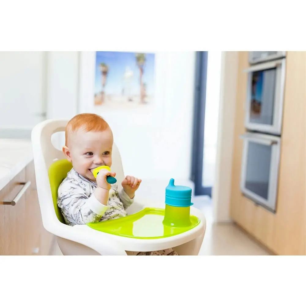 Boon Pulp Silicone Feeder for Baby/Infant Feeding/Weaning/Teething Green/Blue