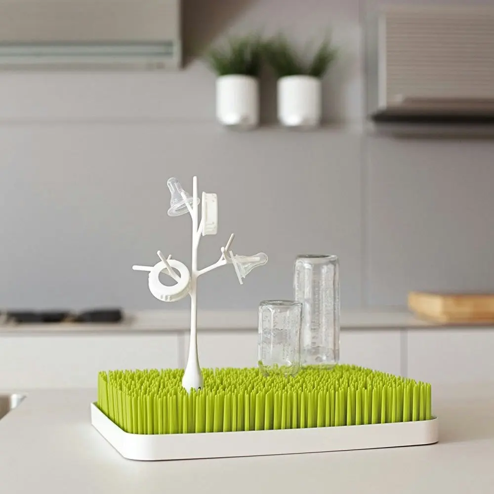 Boon Twig White Bottle Baby Drying Rack Accessory for Grass/Lawn Countertop