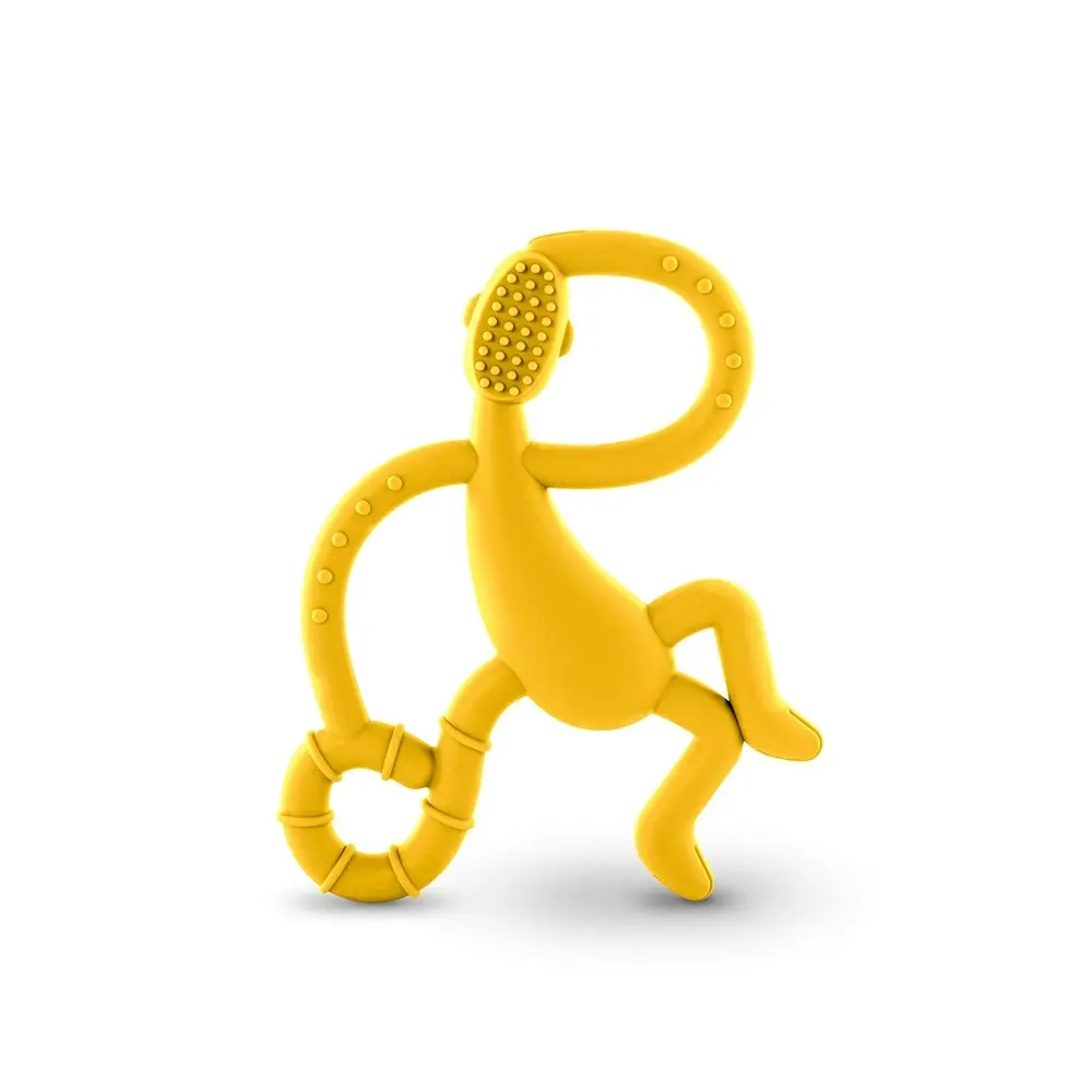 Matchstick 14cm Monkey Dancing Teether/Chewable Toy f/ Baby/Infant 12-36m Yellow