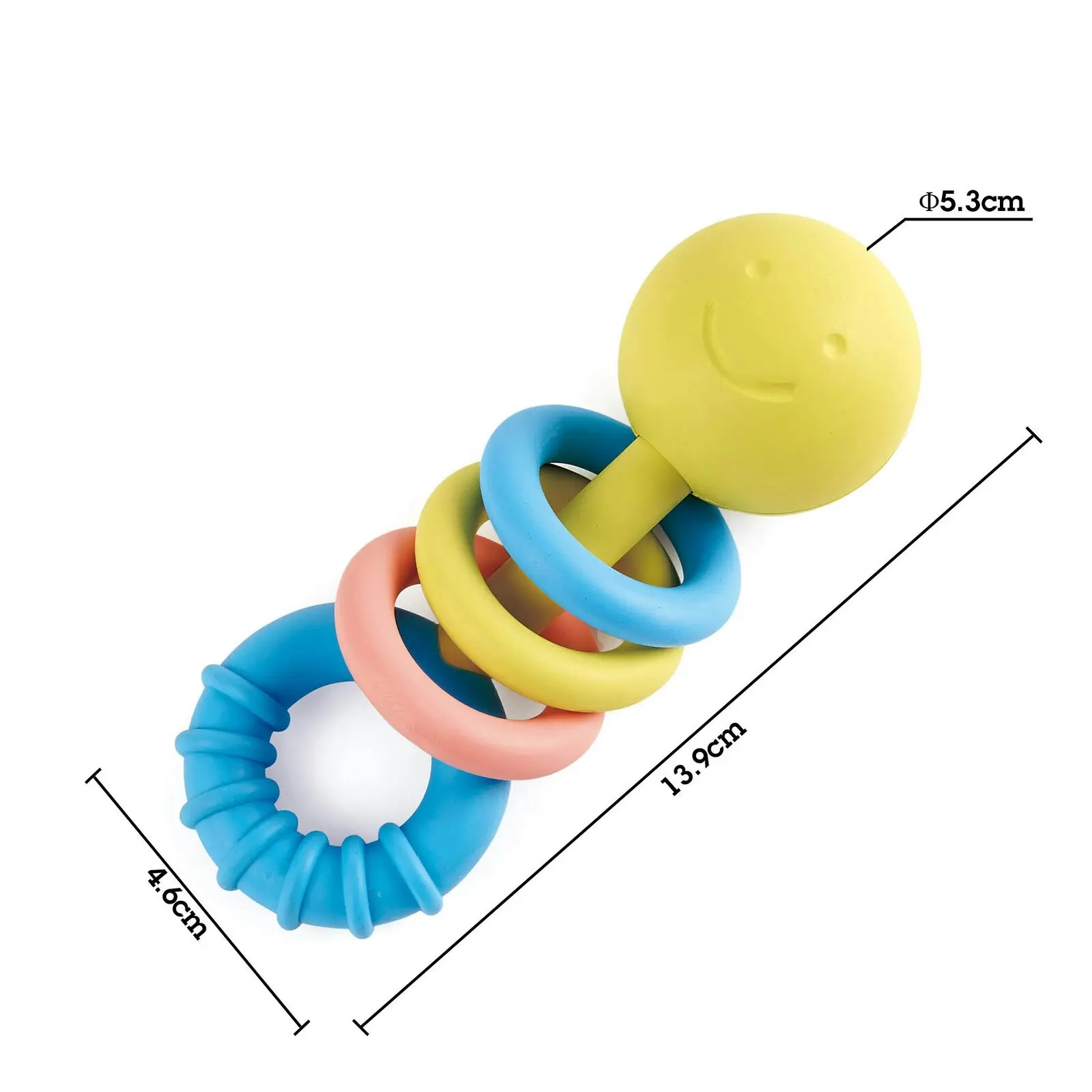 Hape Rattling Rings Teether/Teething/Rattle 13cm Toy for Baby/Kid/Infant 0m+