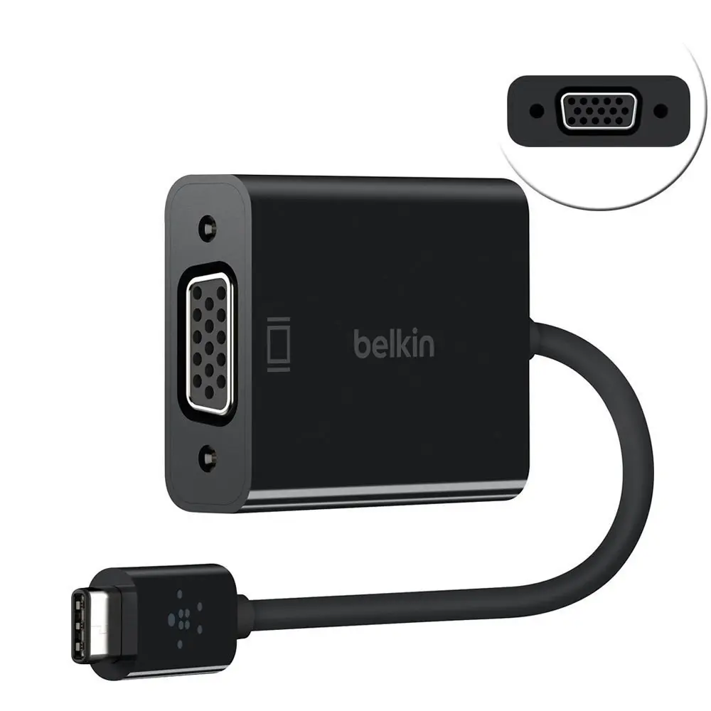 Belkin USB-C to VGA Port HDMI Adapter Video Transfer Cable Connector for MacBook