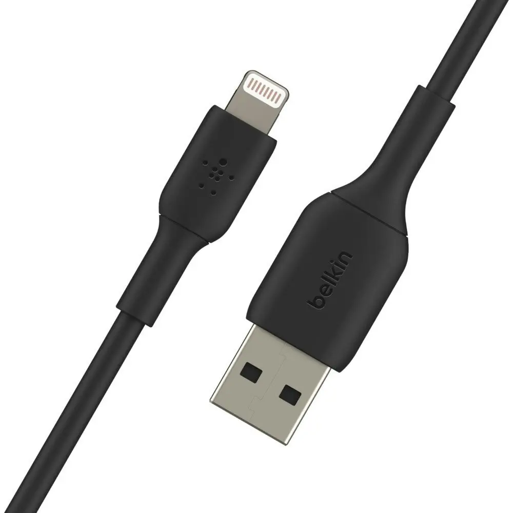 Belkin 1m Lightning MFI-Certified USB-A Data Charging Cable for Apple iPhone BK