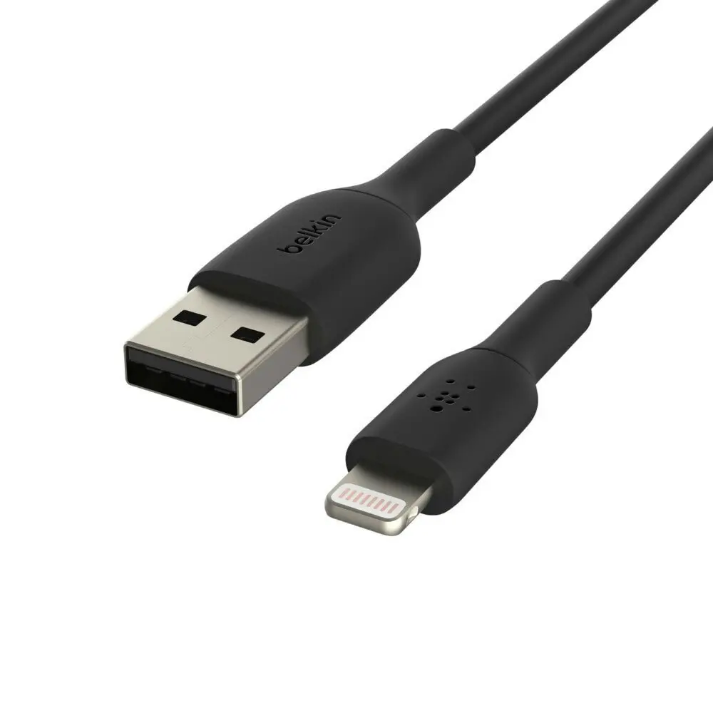 Belkin 1m Lightning MFI-Certified USB-A Data Charging Cable for Apple iPhone BK