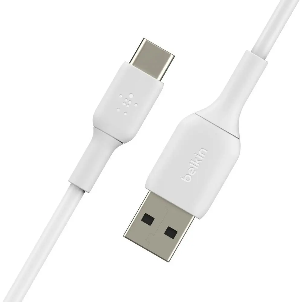 Belkin Universal 1M USB-A to USB-C Cable Data Sync Connector for Samsung S9+ WHT