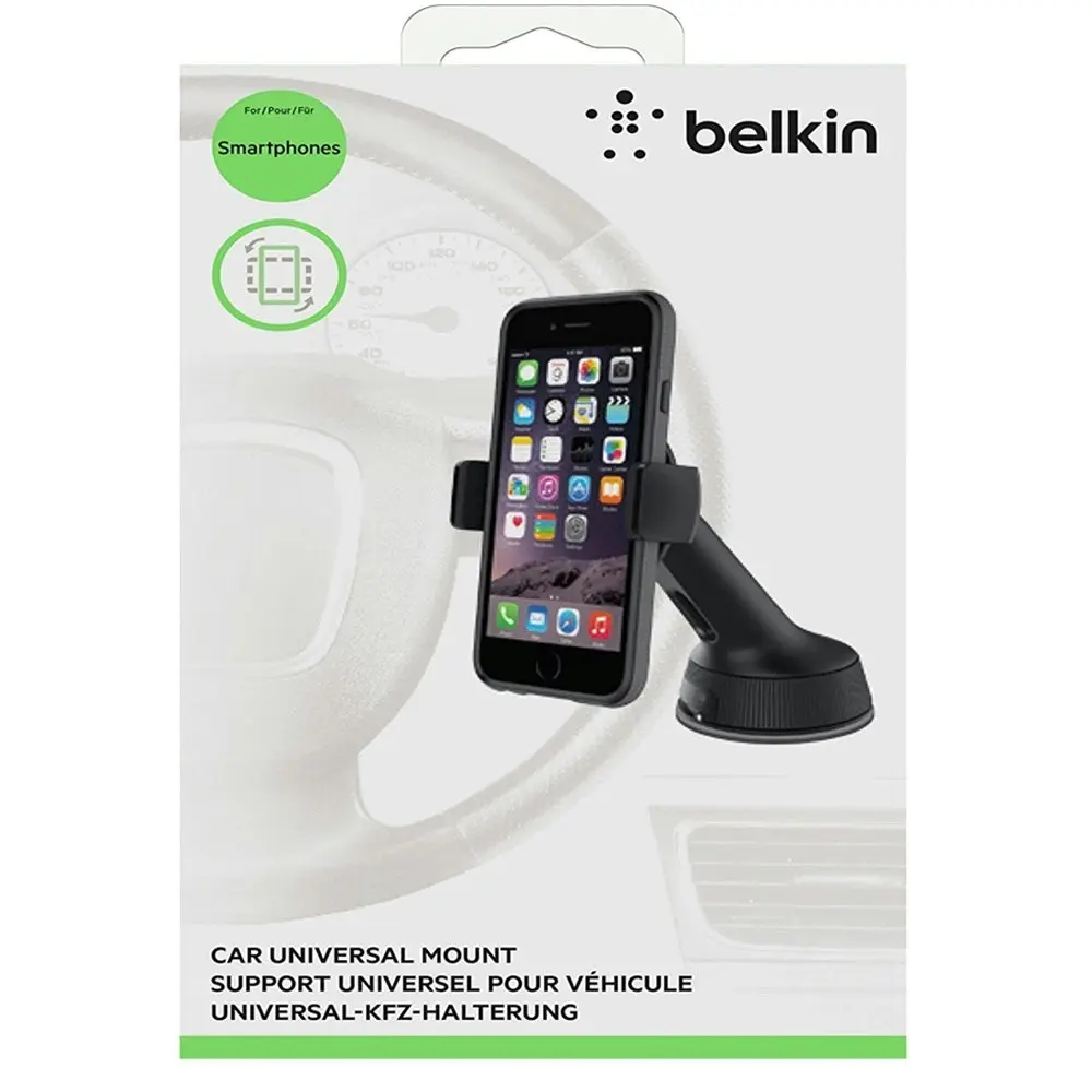 Belkin Universal Car Mount Phone Holder Cradle 6in for iPhone Samsung Mobile