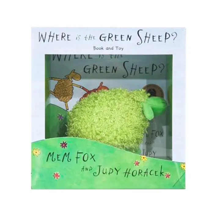 Where Is The Green Sheep? Mem Fox & Judy Horacek Hardback Book & Plush Toy Set