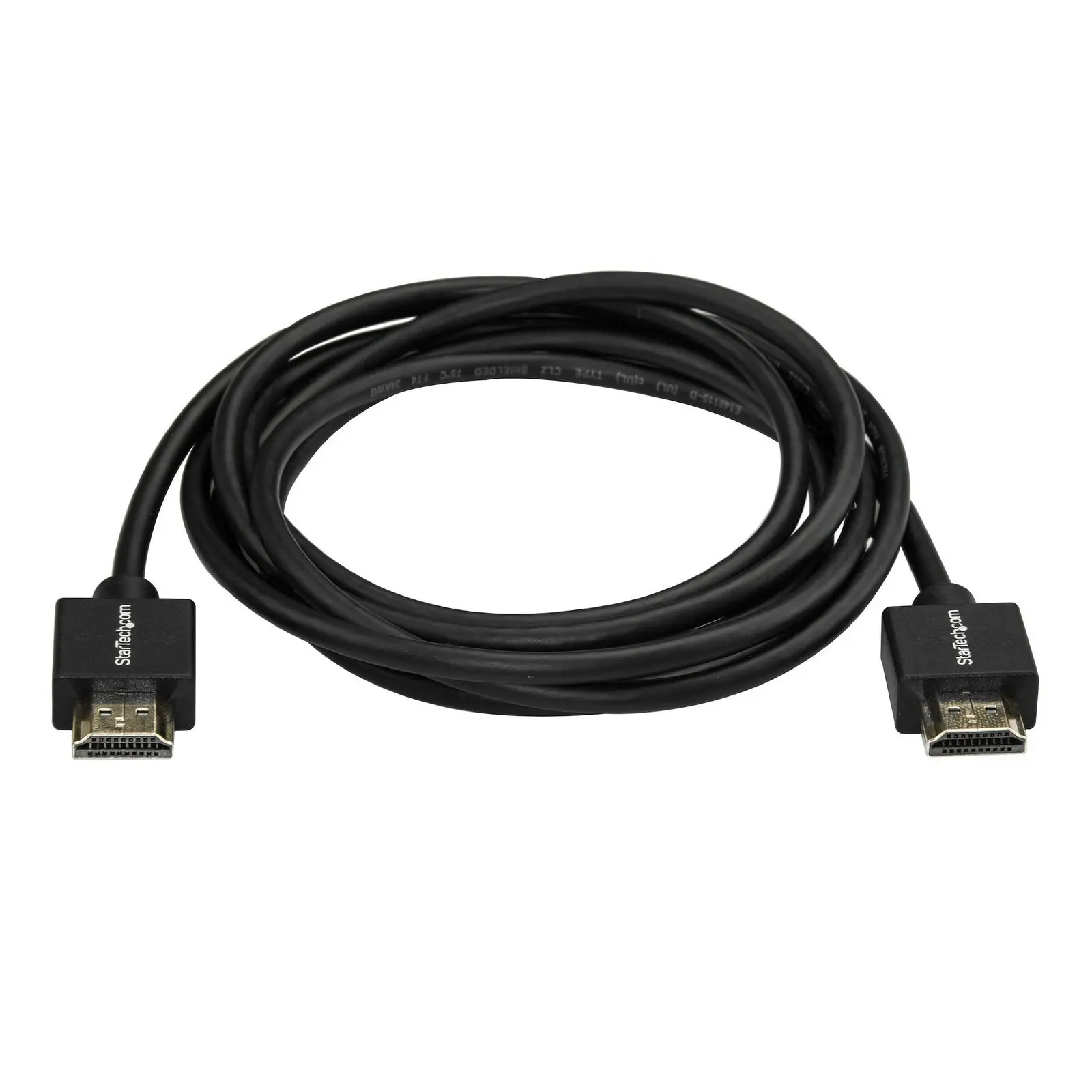 Star Tech 2M 4K HDR10 Premium Male/Male HDMI 2.0 Cable w/ Gripping for TV Black