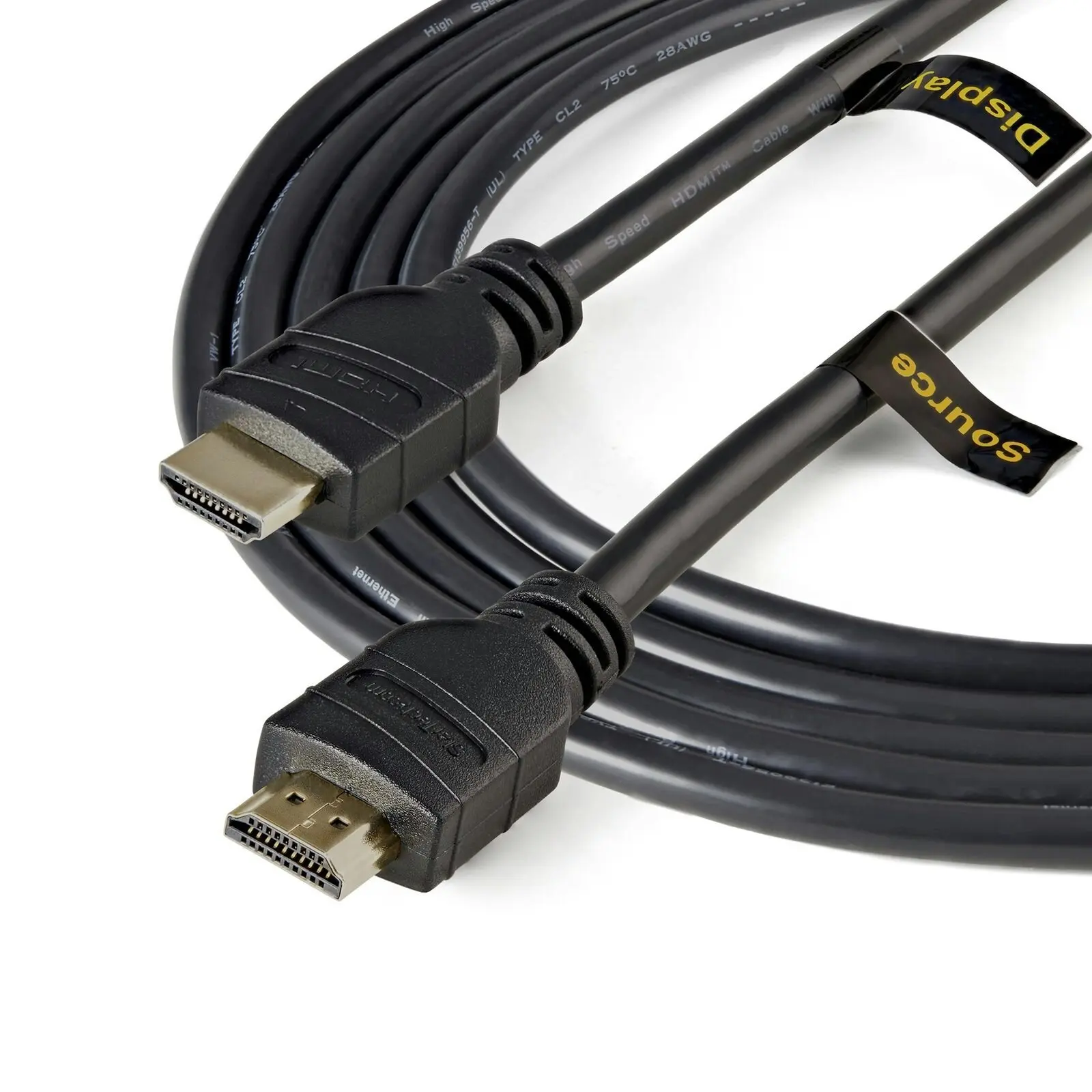 Star Tech 15M 4K/2K UHD CL2 Gold Plated Male/Male HDMI Cable for HDTV/DVR Black