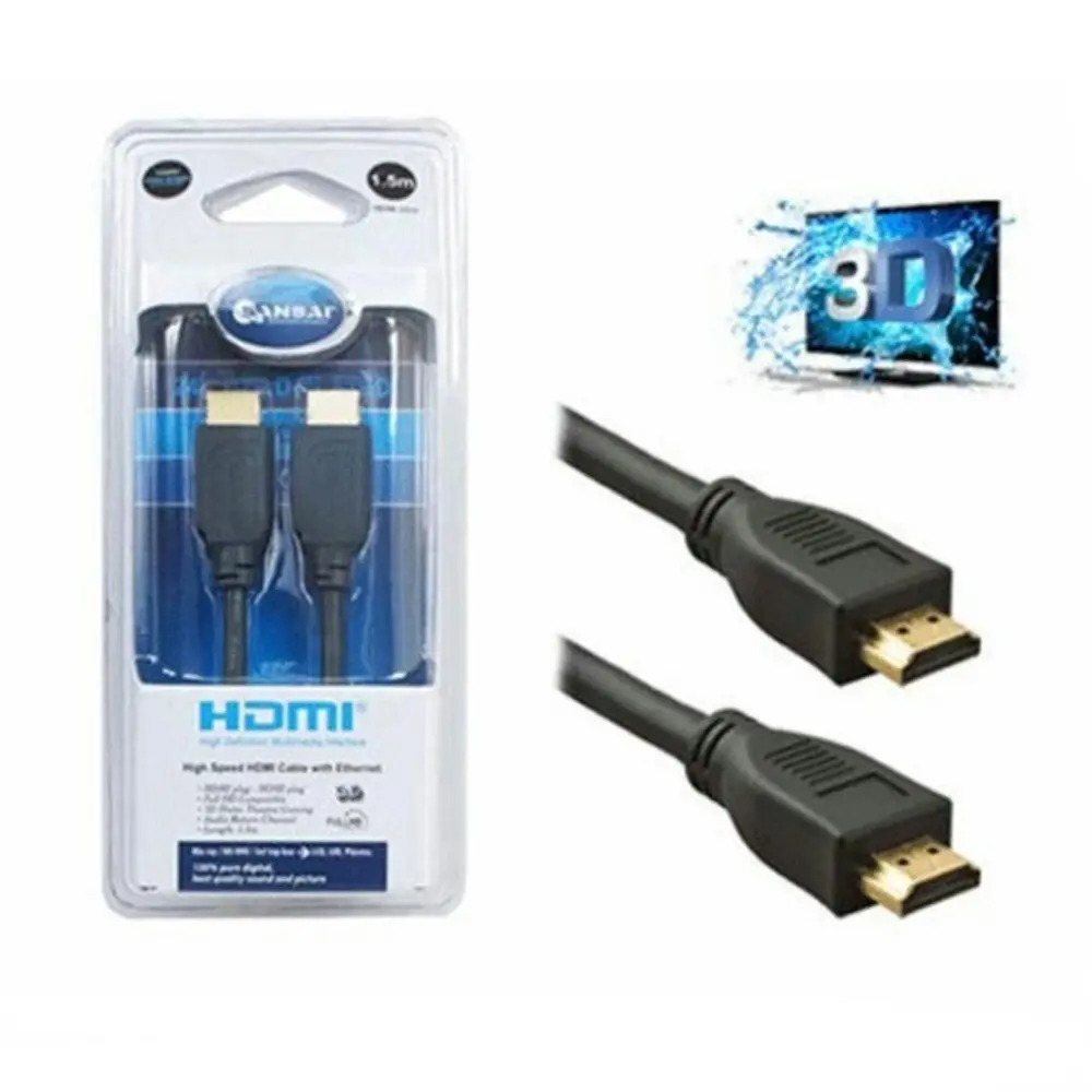 Sansai 3m High Speed HDMI Cable 3D/2K 4K 1080P Male Gold Plated for TV DVD