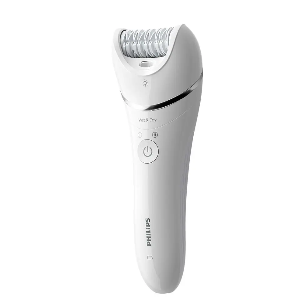 Philips BRE710 Wet/Dry Women Electric Epilator Legs/Hands Hair Removal w/Trimmer