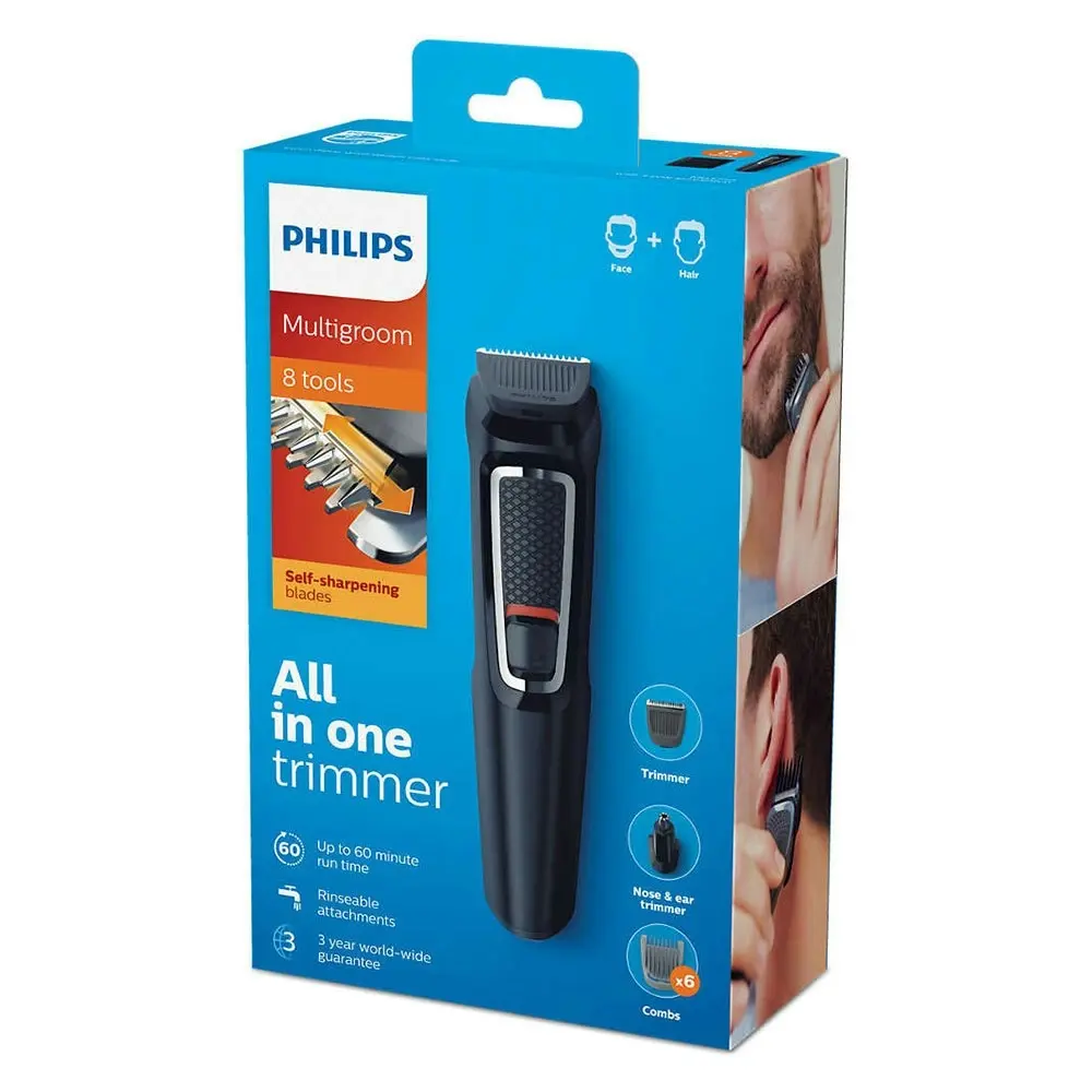 Philips MG3730 Rechargeable Multi-groom Ear/Nose Trimmer/Face Hair Clipper/Beard