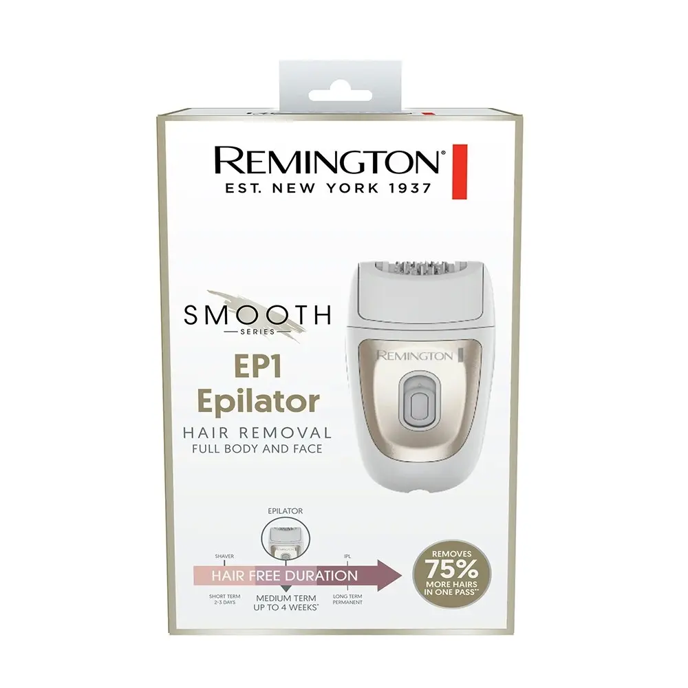 Remington EP1 Smooth Washable Angled Grip Hair Epilator/Tweezer/Removal Tool