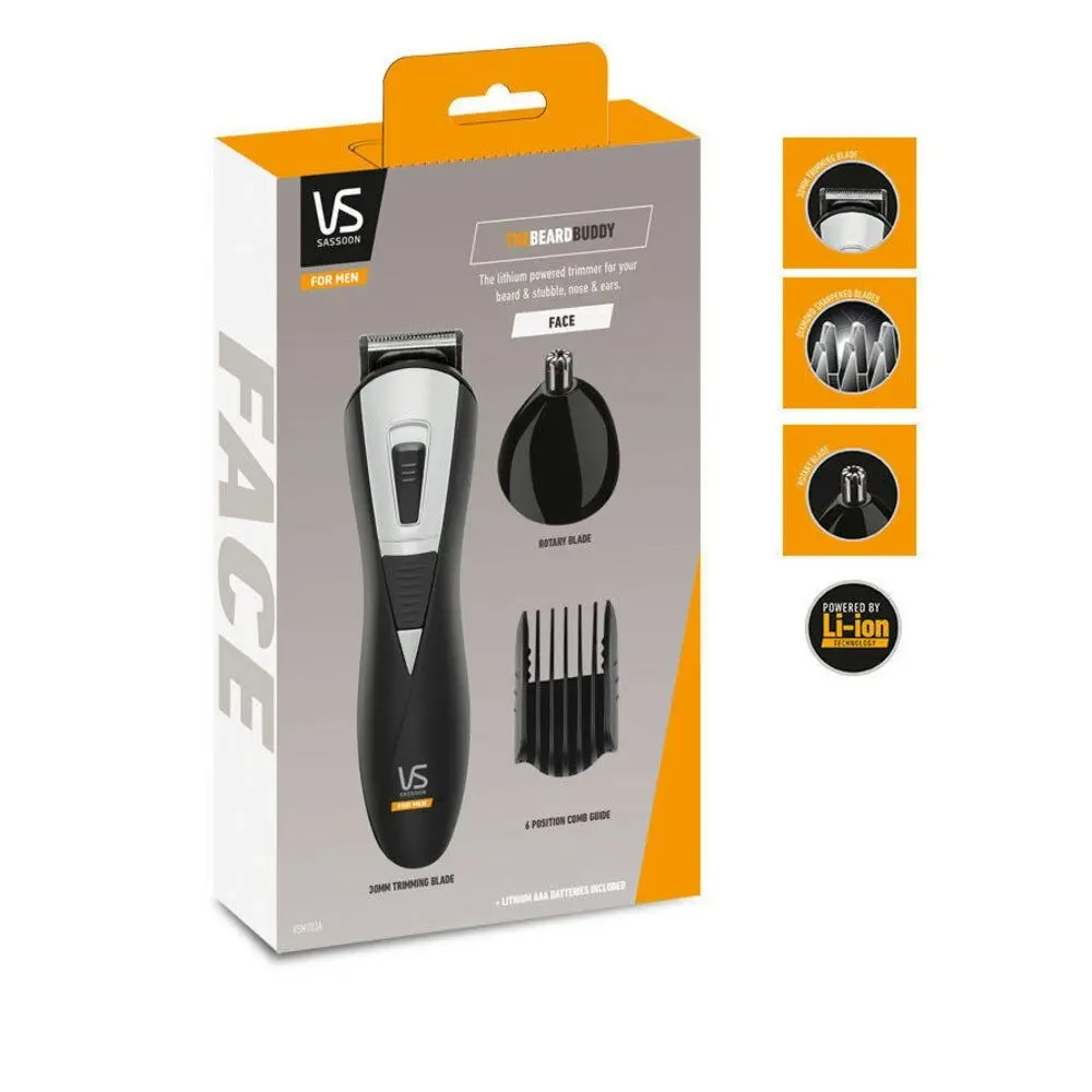 VS Sassoon VSM703A Beard/ Nose/ Ear Hair Facial Hair Trimmer/ Cordless Trimming