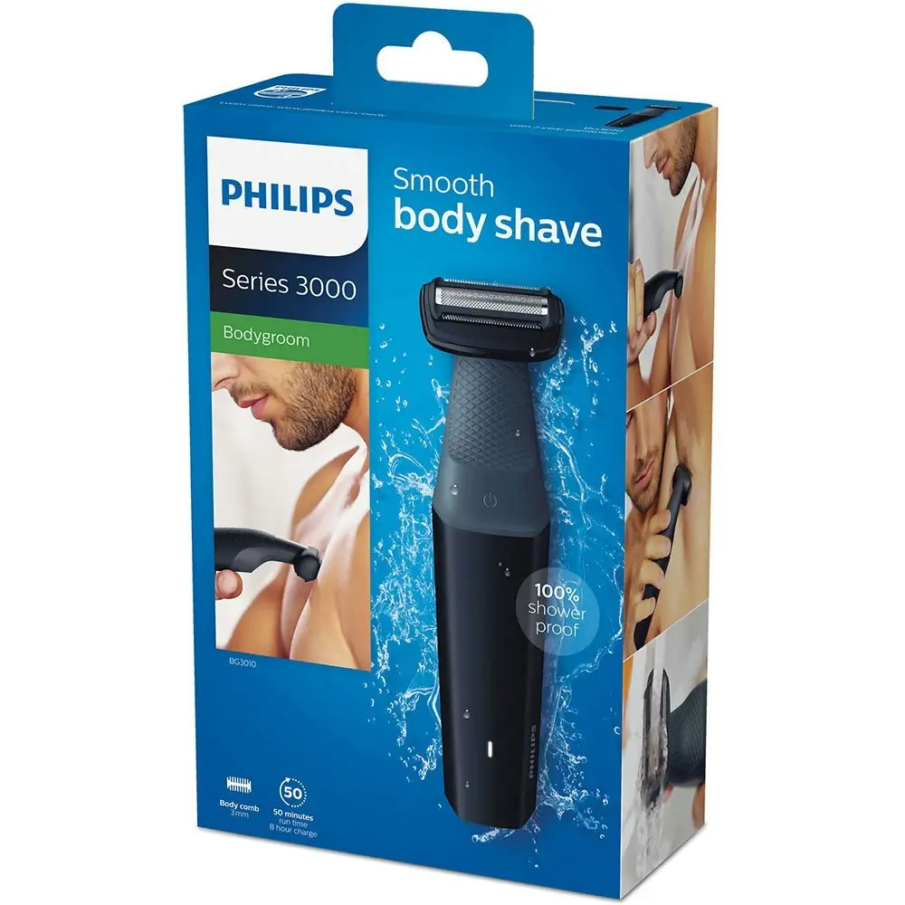 Philips BG3010 Men Body Hair Shaver/WaterProof Cordless Groomer Clipper Trimmer