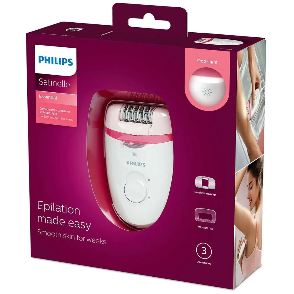 Philips BRE255 Satinelle Corded Epilator Woman Hair Removal Legs Shaver/Trimmer