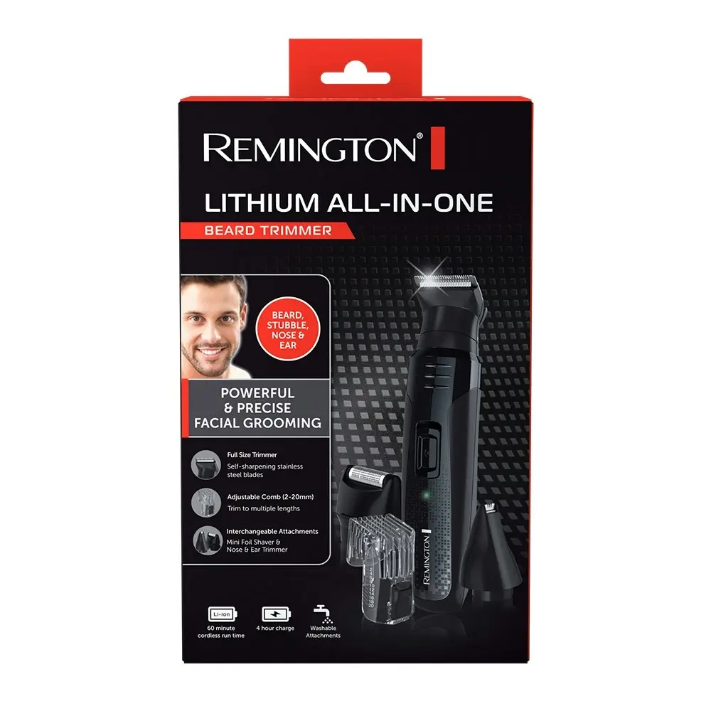 Remington Lithium All In One Mens Beard Lithium Nose/Ear Hair Beard Comb Trimmer