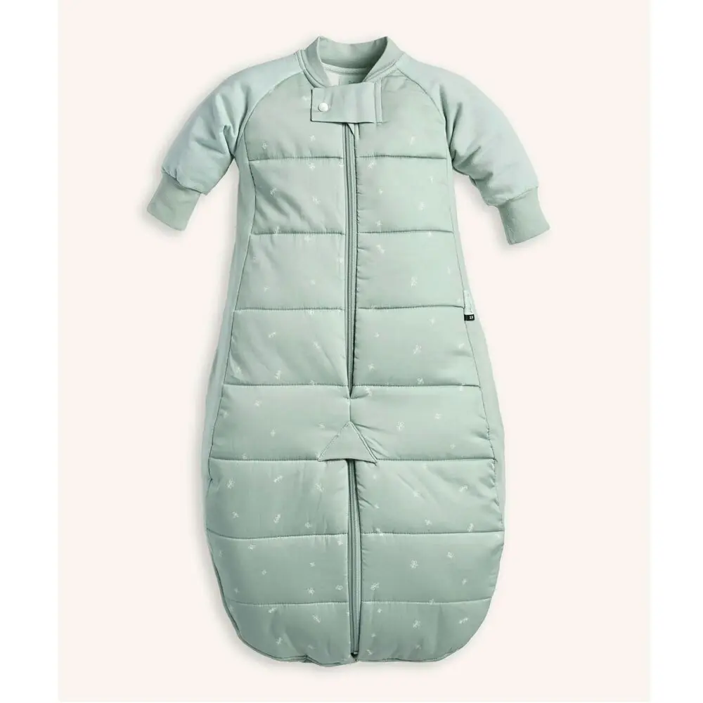 ergoPouch Sleep Suit Organic Cotton Sleeping Bag TOG 3.5 for 3-12m Baby Sage GRN