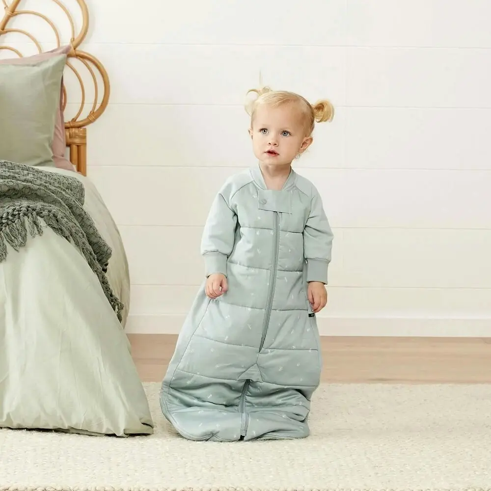 ergoPouch Sleep Suit Organic Cotton Sleeping Bag TOG 3.5 for 3-12m Baby Sage GRN