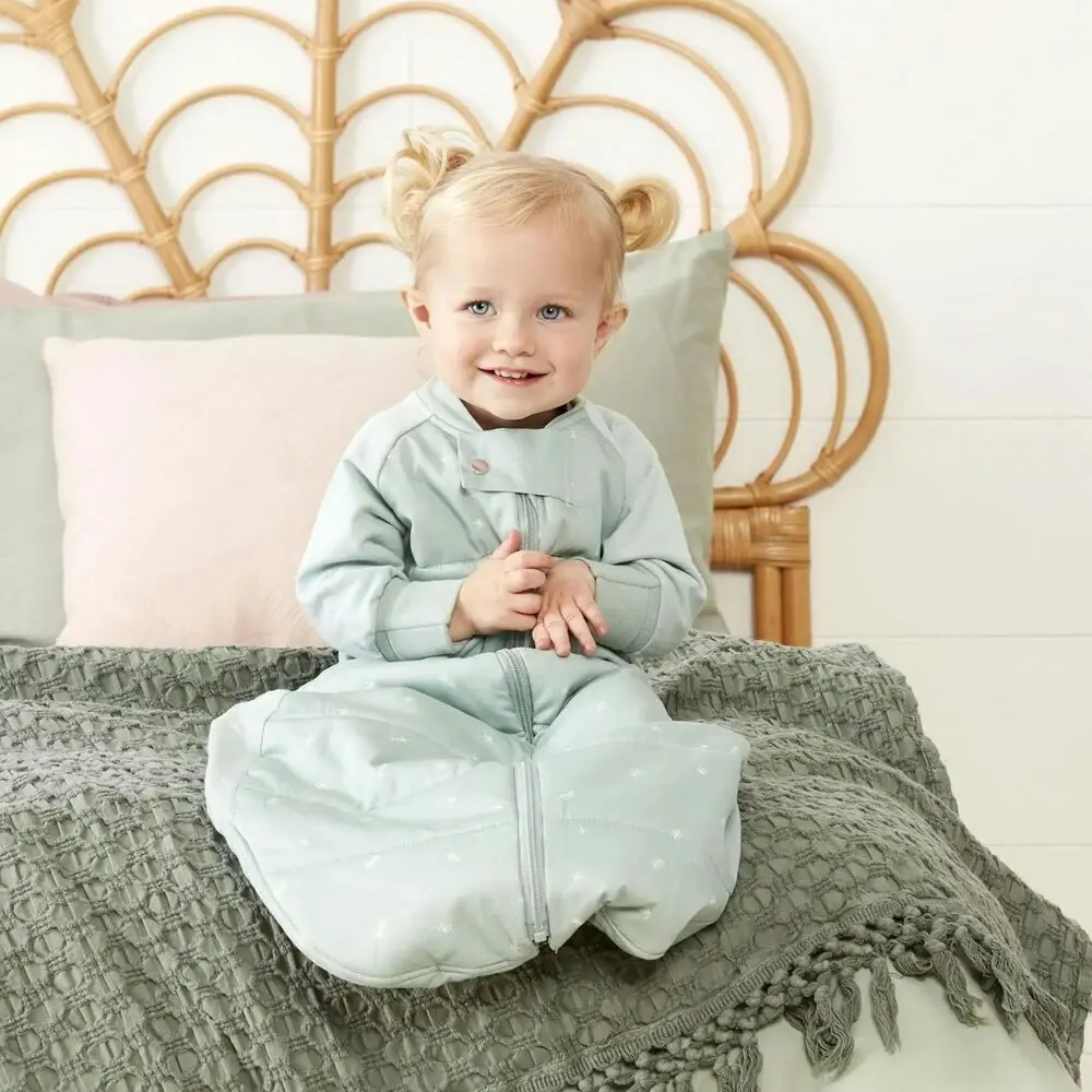 ergoPouch Sleep Suit Organic Cotton Sleeping Bag TOG 3.5 for 3-12m Baby Sage GRN