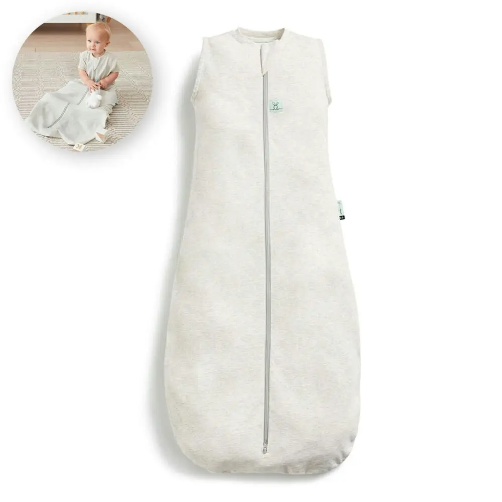 ergoPouch Jersey Sleeping Bag Baby Organic Cotton TOG 2.5 Size 8-24m Grey Marle