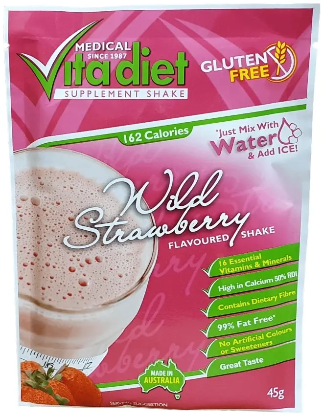 Vita Diet Shake Wild Strawberry Single Sachet