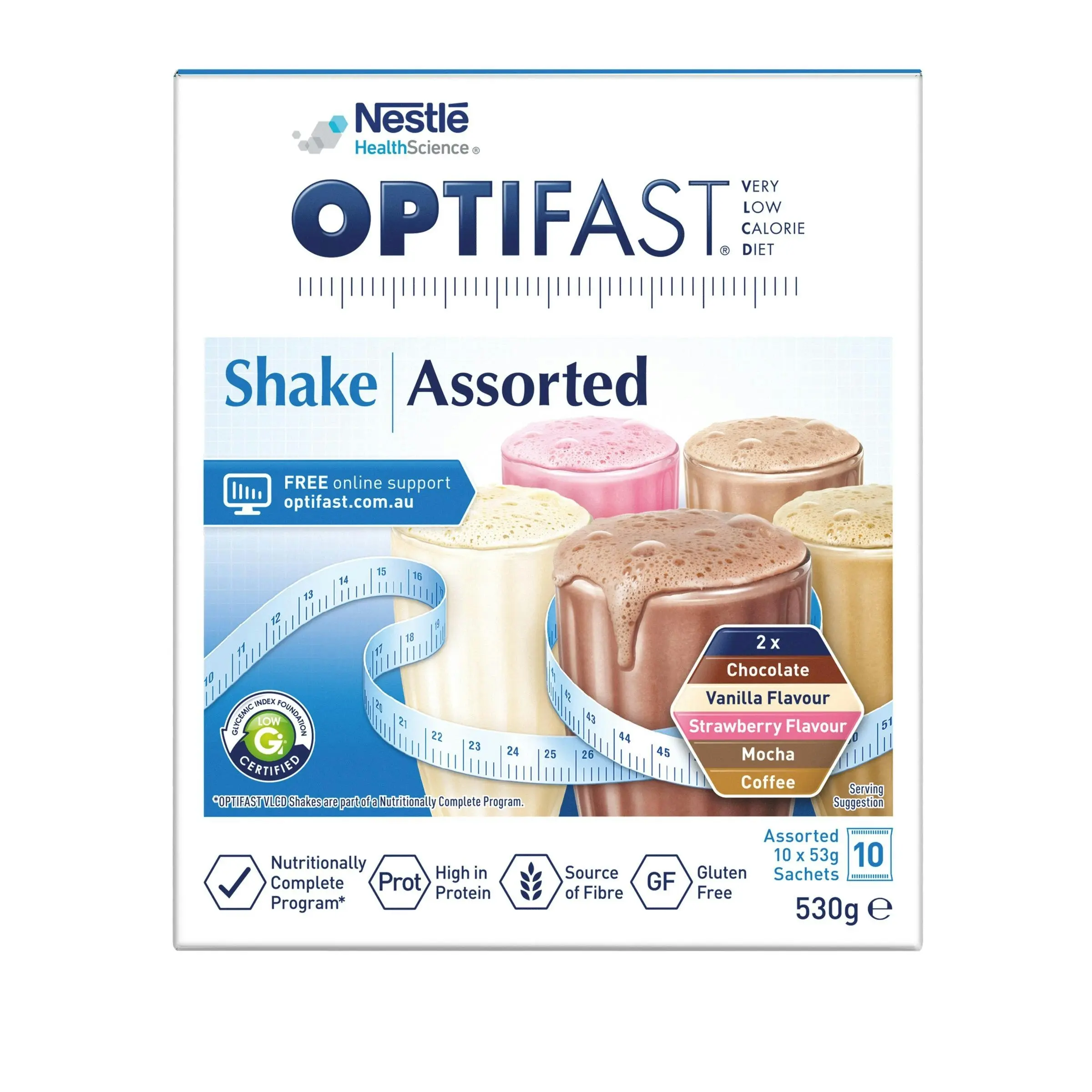 OPTIFAST VLCD Milkshake Assorted Pack 530G