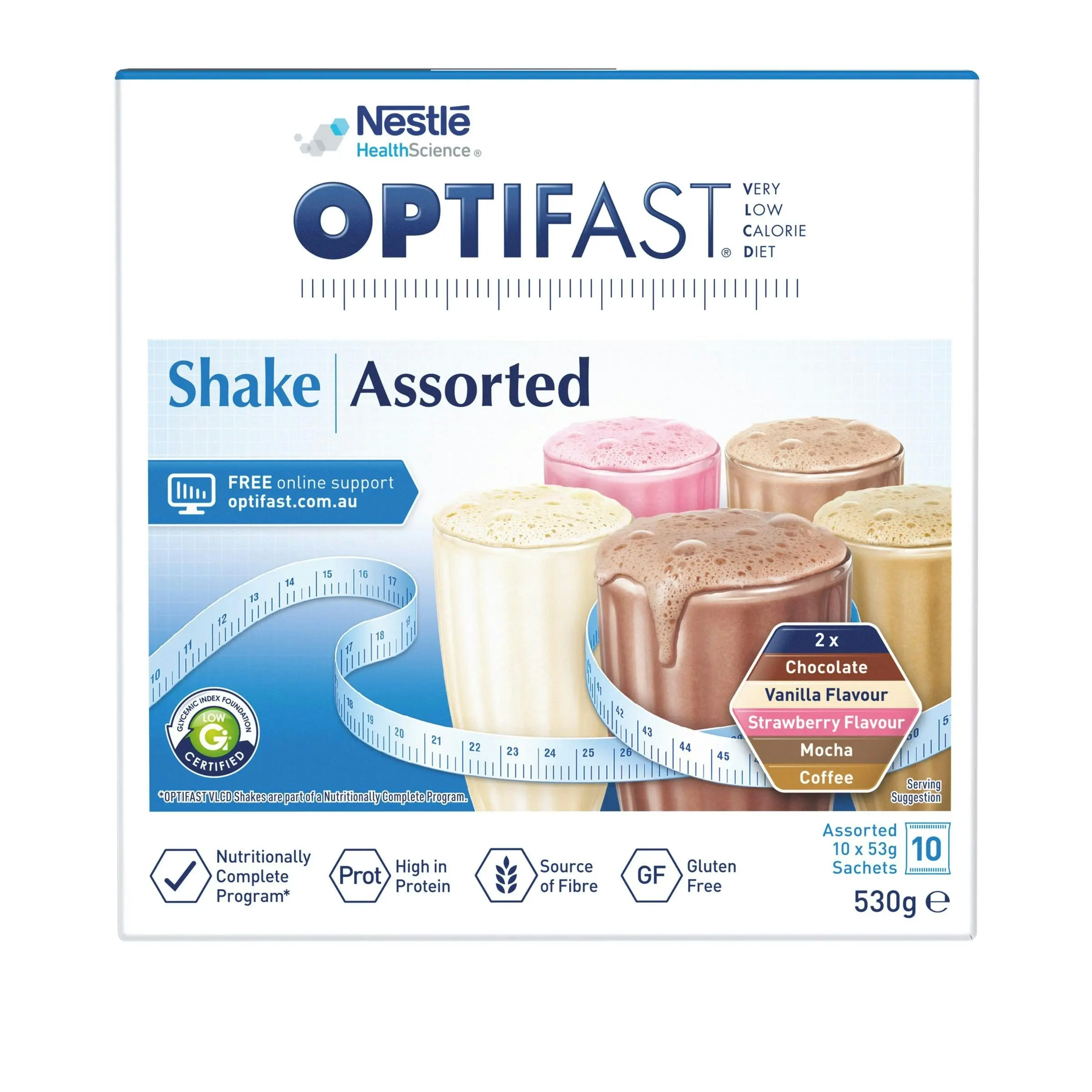 OPTIFAST VLCD Milkshake Assorted Pack 530G