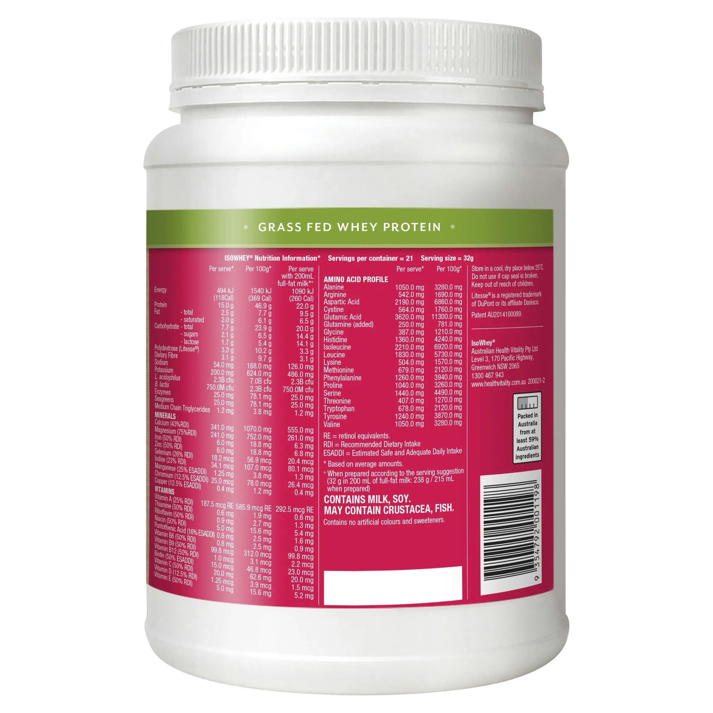 IsoWhey Strawberry Smoothie 672g