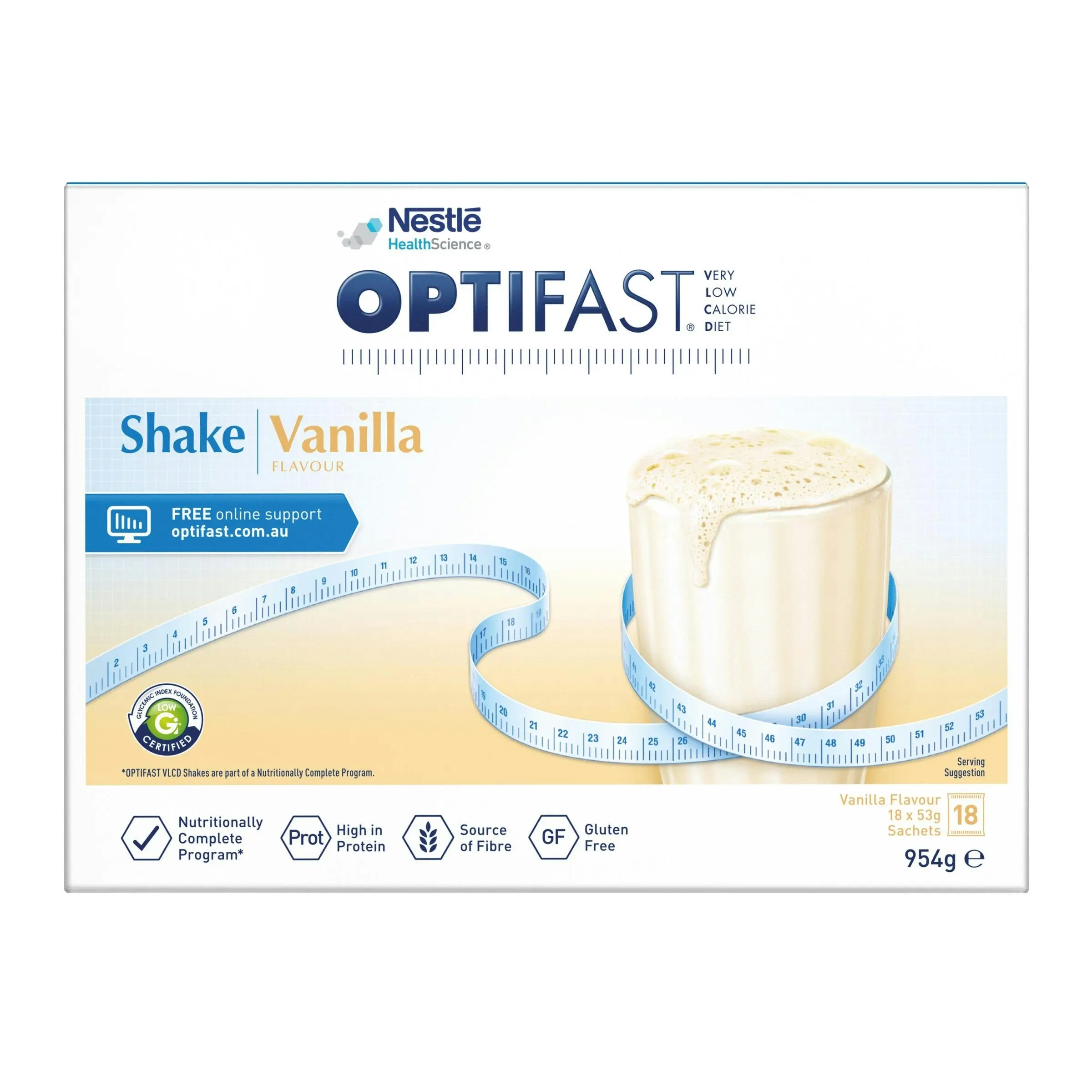 OPTIFAST VLCD Shake Vanilla 18 x 53g