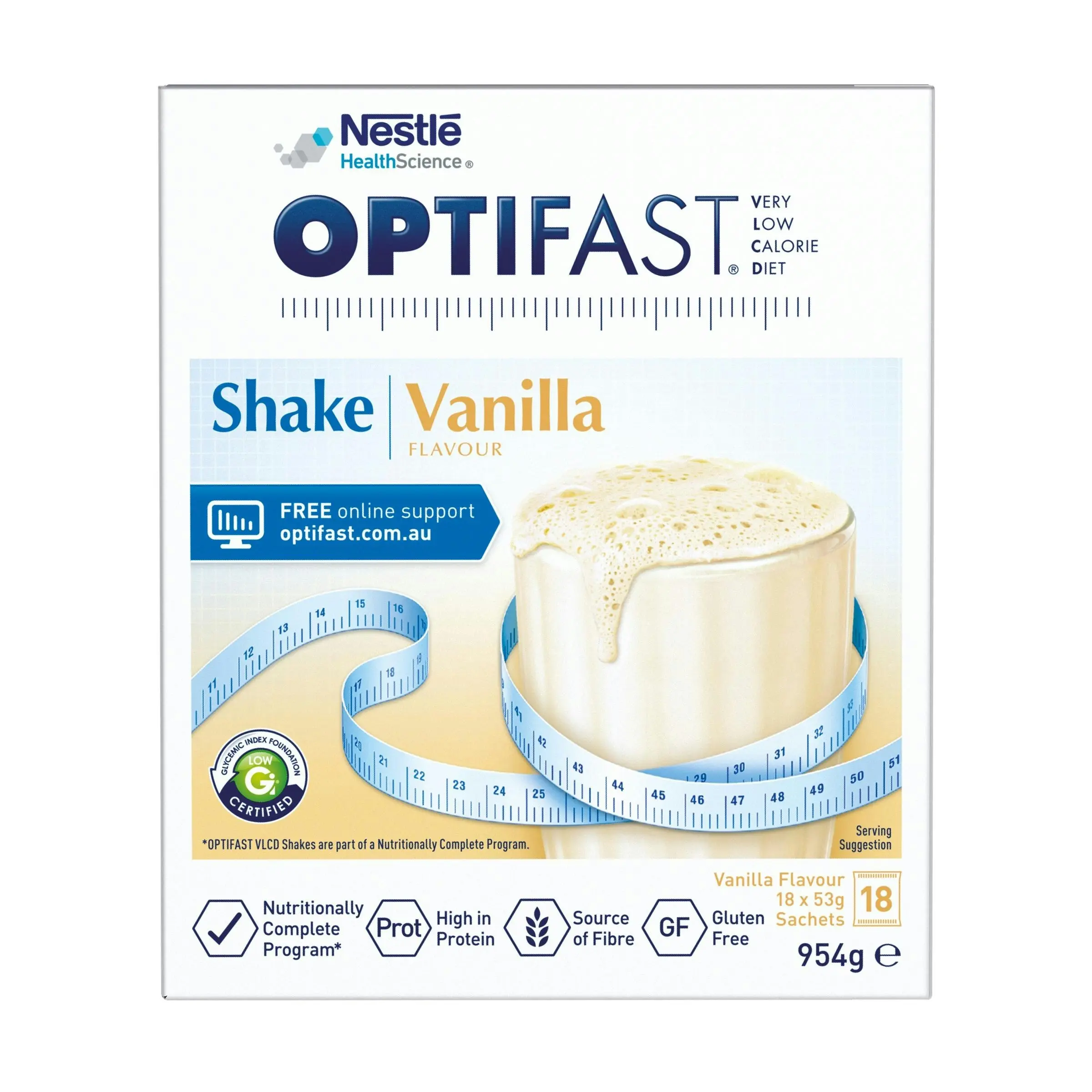 OPTIFAST VLCD Shake Vanilla 18 x 53g