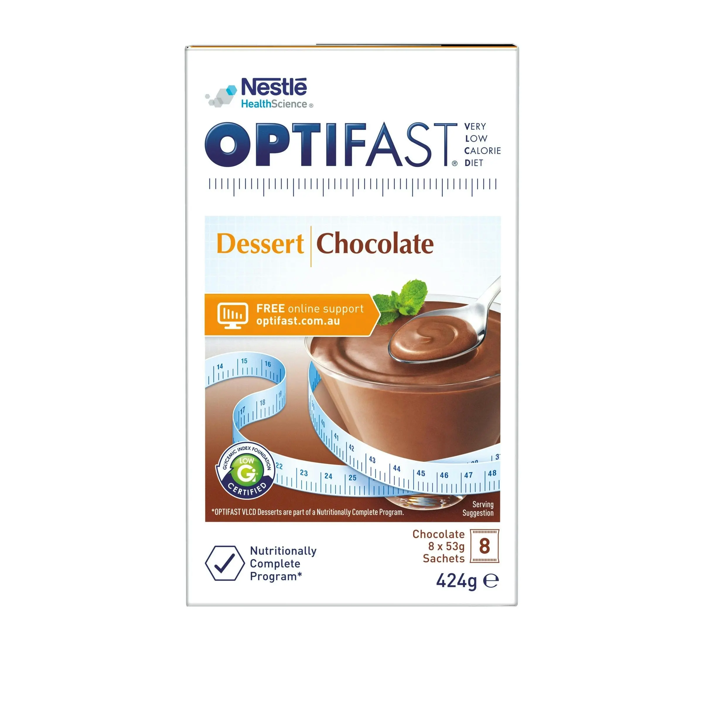 OPTIFAST VLCD Chocolate Dessert 8 x 53g