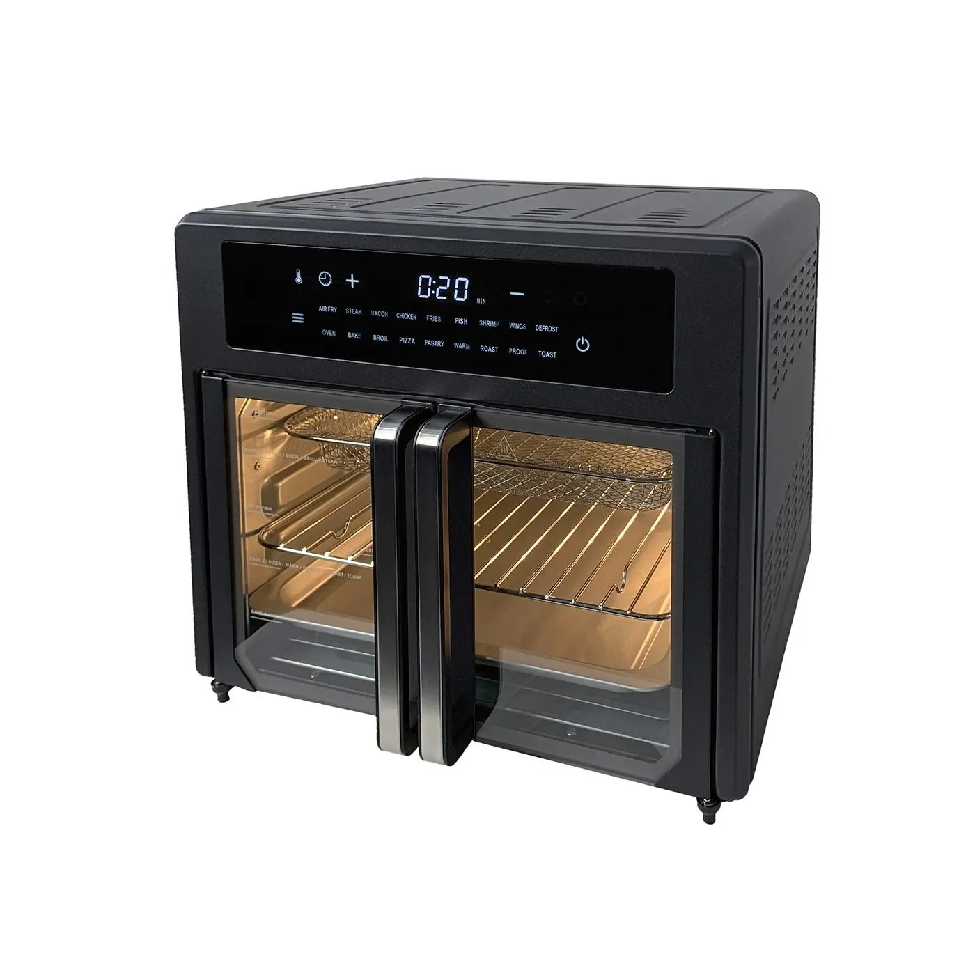 25L Air Fryer Convection Oven with 360 Cooking & French Doors