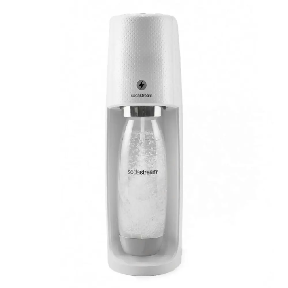 SodaStream Electric One Touch Spirit Sparkling Water Maker Fizzy Drinks White